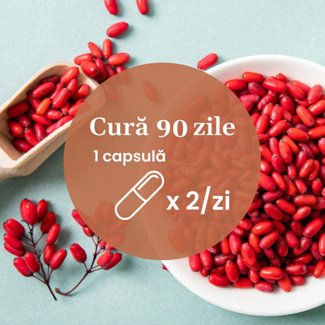 Pachet 2+1 Gratis Berberină pentru echilibru metabolic, susținerea nivelului normal al glucozei, colesterolului și trigliceridelor. 500 mg berberină/capsulă Pachet Faunus Plant 