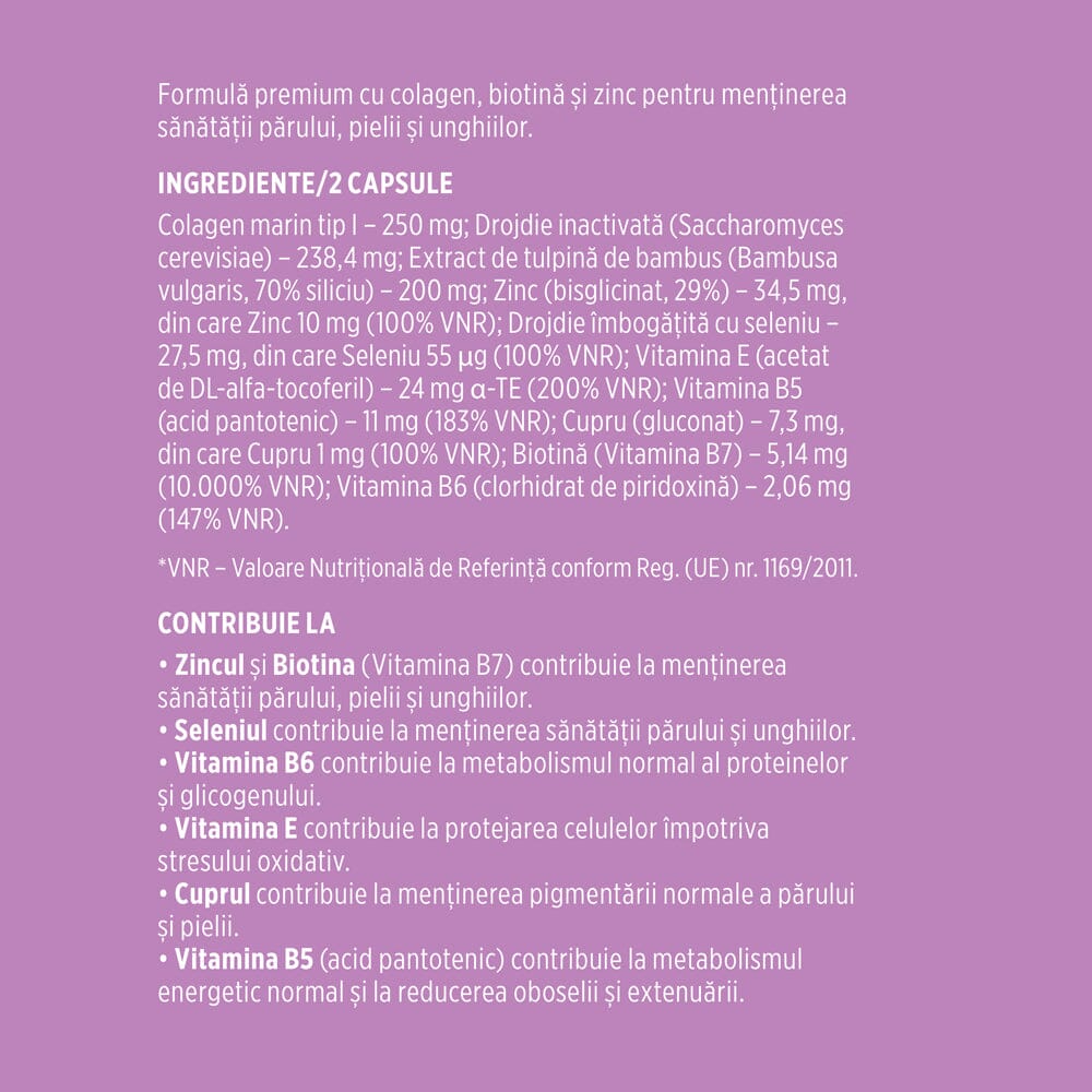 Etichetă desfășurată lateral stânga pentru capsule Folicalis de la Faunus Plant, cu ingrediente, administrare și beneficii.