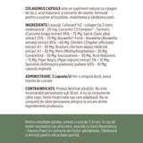 Colagenus Capsule - Colagen concentrat tip II, acid hialuronic și plante medicinale. Dureri articulare, rezistență articulații, flexibilitate - 60 Capsule Supliment alimentar Faunus Plant 