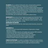 Etichetă desfășurate pentru Colanivis de la Faunus Pets, având afișată descrierea produsului, ingrediente / doză zilnică, ingrediente secundare, beneficii cu bullets și condiții de păstrare.