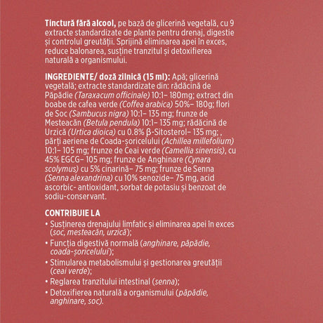 Siluetus - Tinctură fără alcool. Flacon 200ml. Formulǎ unică naturalǎ din 9 plante medicinale pentru reducerea greutății, arderea grăsimilor și detoxifiere Tinctura Compusa Faunus Plant 