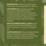 Anghinare - Tinctură. Flacon 200ml. Extract hidroalcoolic concentrat din plante medicinale pentru detoxifierea ficatului și reglarea colesterolului Tinctura Simpla Faunus Plant 