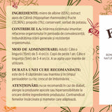Cǎtină cu Miere si Propolis - Sirop. Flacon 200 ml. Efect vitaminizant, energizant, pentru imunitate scăzută, gripe și viroze Sirop cu miere Faunus Plant 