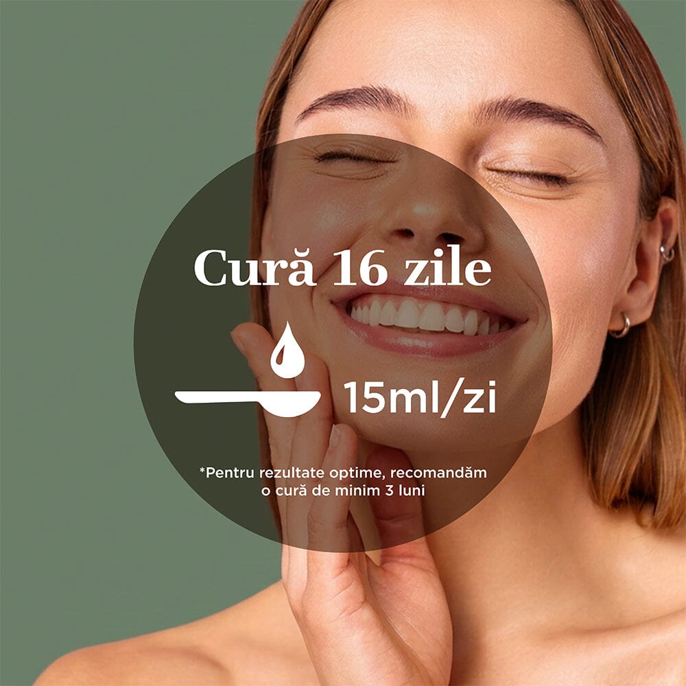 Colagenus - Colagen lichid hidrolizat. Flacon 250ml. Susține sănătatea articulațiilor, pielii, părului și unghiilor Supliment alimentar Faunus Plant 