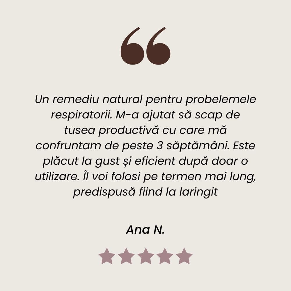 Pătlagină - Sirop. Flacon 200ml. Concentrat din plante medicinale pentru calmarea tusei și sănătatea căilor respiratorii Sirop Faunus Plant 