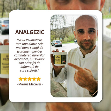 Reumaticus - Gel 250ml. Extracte naturale din plante medicinale cu efect antireumatic și calmare a durerilor Gel Faunus Plant 