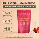 Colagenus Beauty Glow – Colagen hidrolizat pudră tip 1 și 3. Concentrație mare 10.000mg pentru piele hidratată și luminoasă, păr și unghii puternice. Pudră 325g Supliment alimentar Faunus Plant 