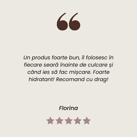 Testimonial Balsam de Buze cu Lavandă de la Faunus Plant.