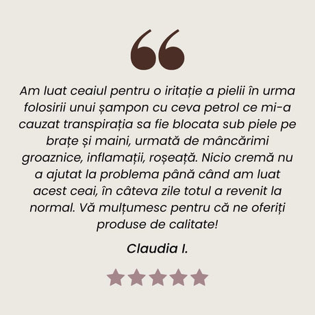 Dermatofitus - Ceai Piele Sănătoasă 90g. Amestec plante medicinale pentru afecțiuni cutanate Ceai Faunus Plant 