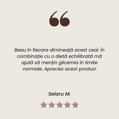 Recenzie ceai Gliconormus pentru reglarea clicemie de la Faunus Plant.