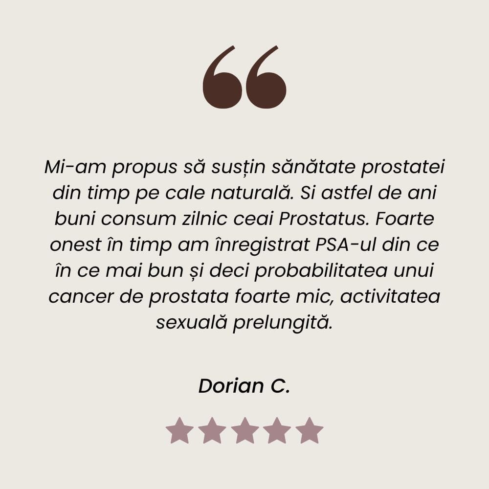 Prostatus - Ceai Prostată Sănătoasă 90g. Amestec plante medicinale pentru ameliorarea problemelor cu prostata Ceai Faunus Plant 