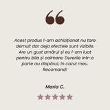 Testimonial client la Tinctură de Obligeană pentru indigestii de la Faunus Plant.