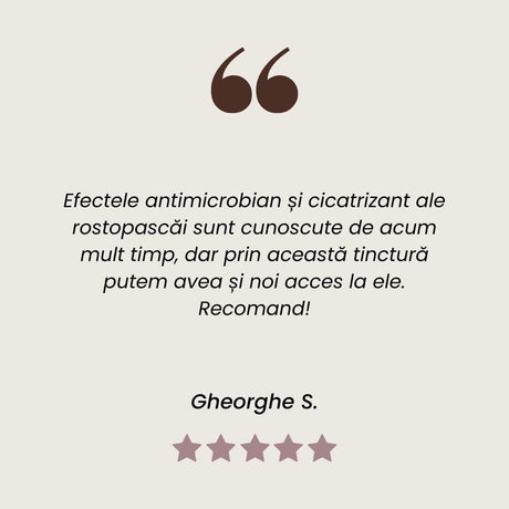 Recenzie client la Tinctură de Rostopască pentru sănătatea ficatului și detoxifiere de la Faunus Plant.