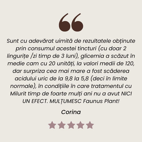 Recenzie Tinctură Urzică de la Faunus Plant.