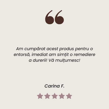 Testimonial unguent cu Ardei Iute pentru calmarea durerilor articulare și musculare de la Faunus Plant.