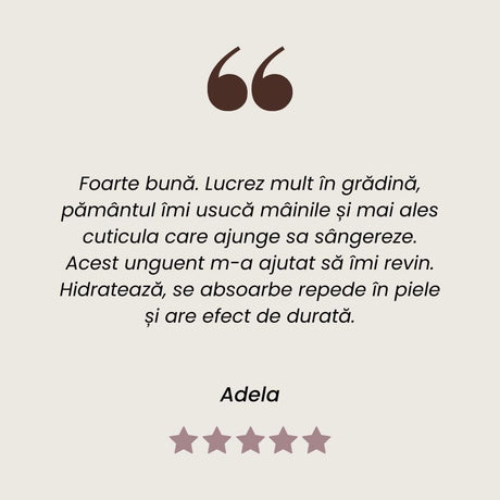 Recenzie Unguent de Gălbenele cu efect cicatrizant și regenerator de la Faunus Plant.