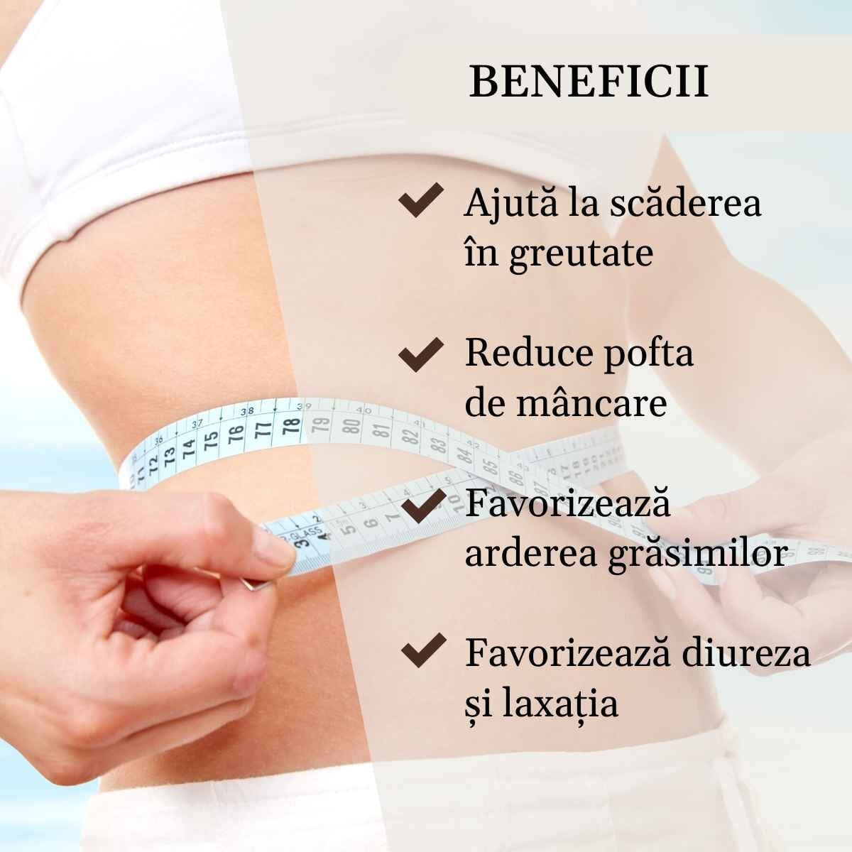 Pachet Slăbire - Silueta Ideală. Ceai și Tinctură pentru arderea grăsimilor, reducerea apetitului și detoxifiere. Eliminǎ excesul de apǎ și contribuie la scǎderea în greutate. Îmbunătățește digestia. Curǎ de 36 zile Cosmetics Faunus Plant 