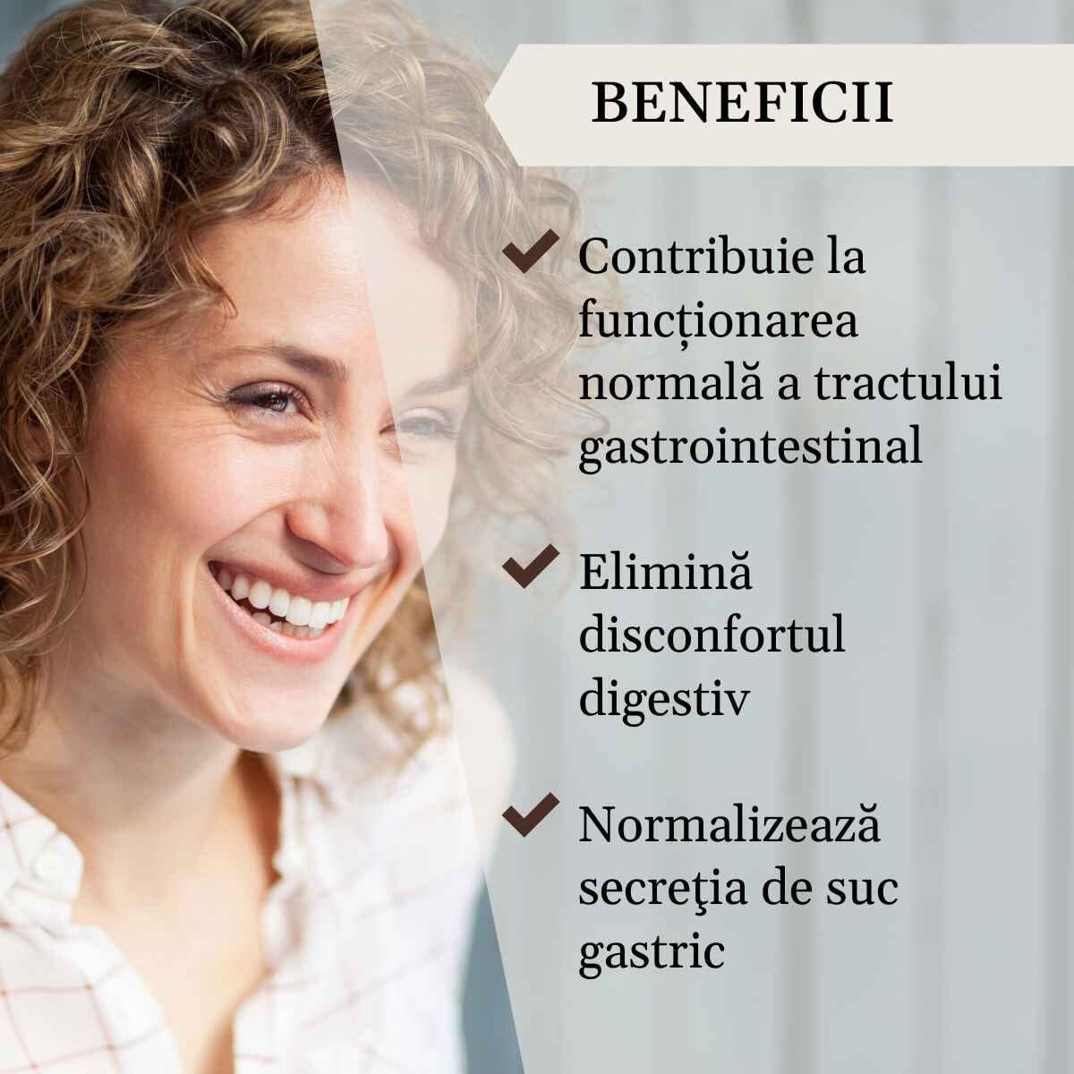 Pachet Stomac Sǎnǎtos - Afecțiuni Gastro-Intestinale. Ceai şi tincturǎ pentru funcționarea normală a tractului digestiv. Reduce crampele abdominale și balonarea. Reglează secreția de suc gastric. Curǎ de 36 zile Cosmetics Faunus Plant 