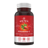 Vitamina C lipozomală cu măceșe - Concentrație mare de vitamina C pentru imunitate, absorbție fier și producerea de colagen - 90 Capsule Supliment alimentar Faunus Plant 