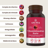 Vitaminizantus Forte - Capsule cu multivitamine și minerale de calitate. Echilibru, energie și vitalitate pentru o viață activă și solicitantă. Flacon 90 capsule Tinctura Compusa Faunus Plant 