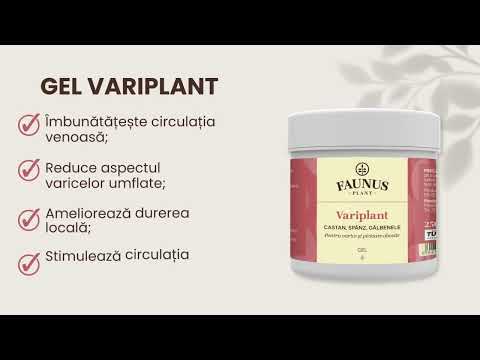 Variplant - Gel 250ml. Extract din plante medicinale cu proprietăți antivarice pentru picioare grele, efect antiinflamator